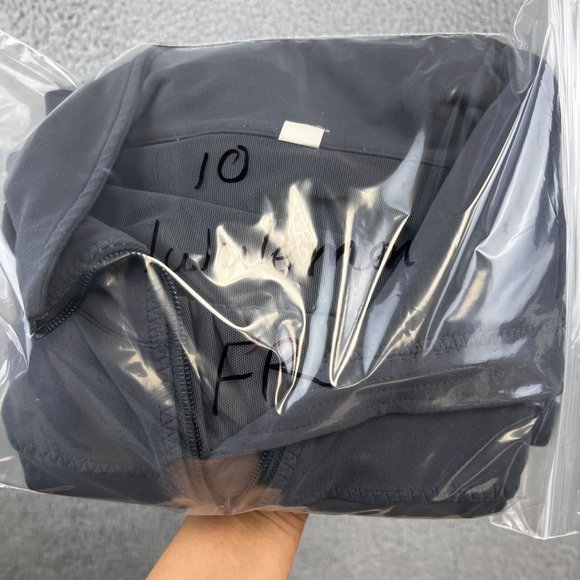 Lululemon Jacket Size 10 Full Zip Vented Packable Nylon Reflective - Picture 10 of 10